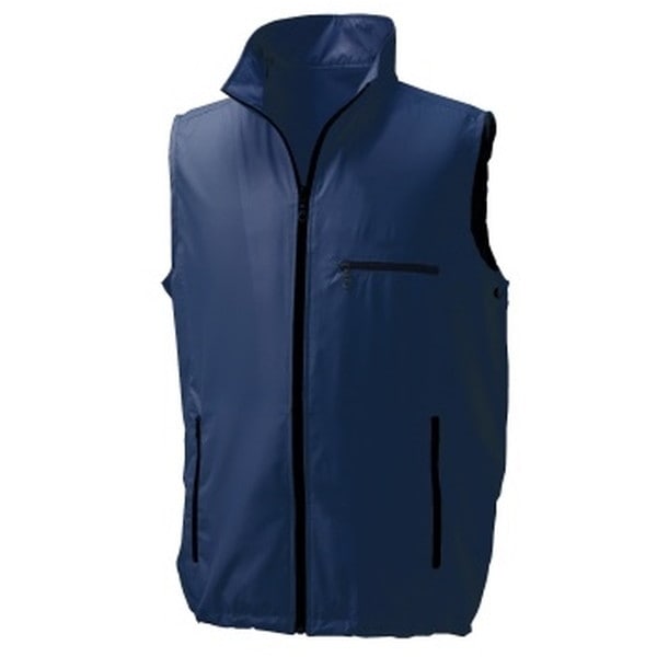 KU91830ネイビー5L ポリエステル製空調ベスト