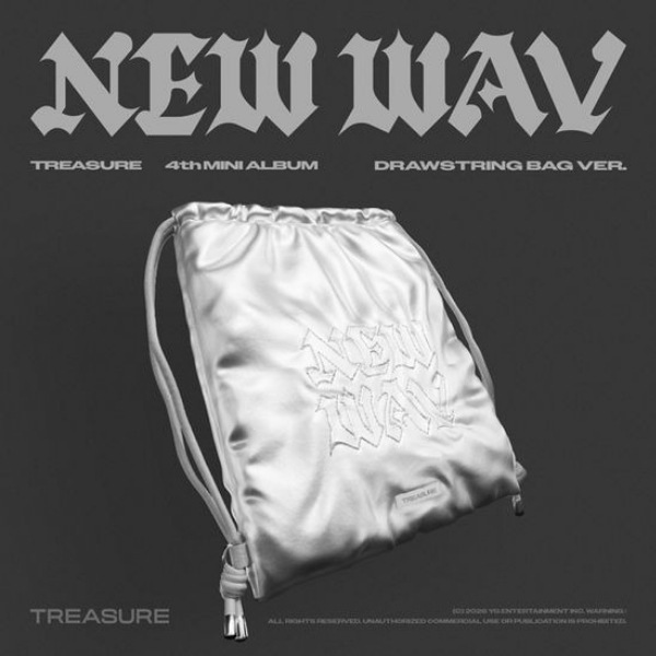 [LIMITED EDITION] TREASURE（トレジャー）ミニ4集 アルバム NEW WAV [DRAWSTRING BAG VER]