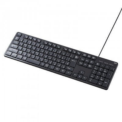 他サイト： サンワサプライ　キーボード 109キー(Windows11対応) ［有線 /USB］ ブラック　SKB-SL37BKの商品画像
