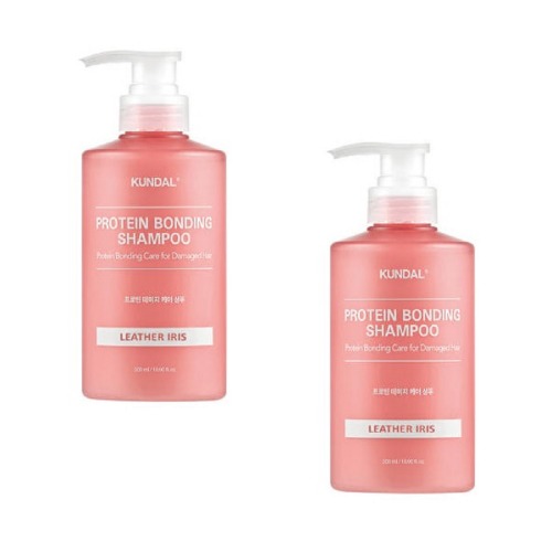 プロテインダメージケアプロテインシャンプーレザーアイリス500ml x 2つの香りのあるしっとり柔らかい髪のギフト