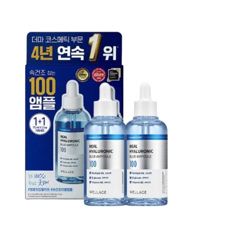 1+1[ヒョンウォンPICK] リアル ヒアルロニック ブルー 100 アンプル 75ml 1+1 5,323円
