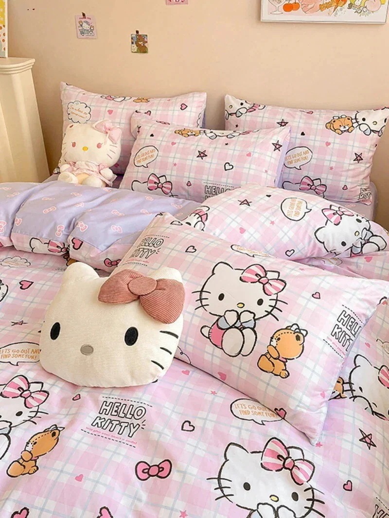 コットン ハロー ケイト キャットガール キュート ドミトリー コットンベッド 34点セット