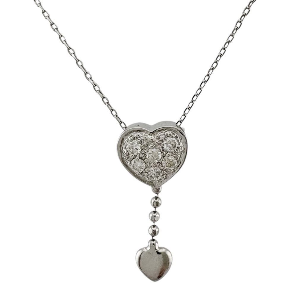 ネックレス 18金 K18ホワイトゴールド ダイヤモンド 中古 美品 35,750円