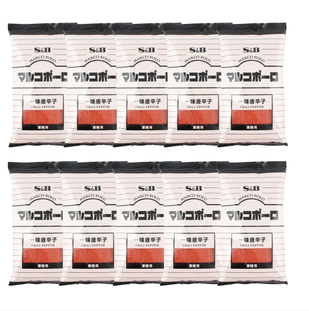 一味唐辛子 マルコポーロ 業務用 スパイス 詰め替え 300ｇ　10袋セット