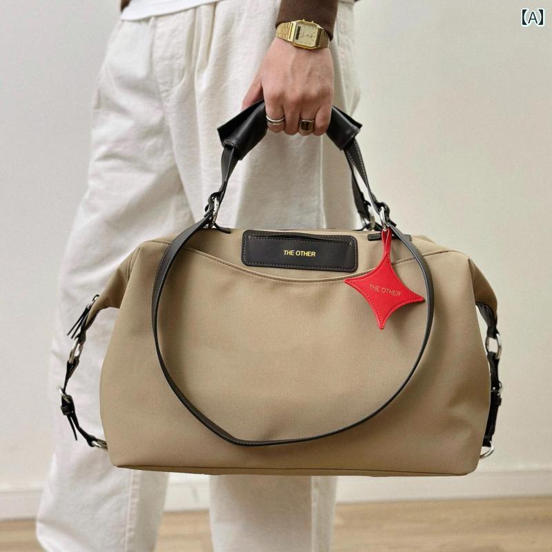 バッグ　ハンドバッグ　トラベル 女性用 防水 旅行 バッグ 大容量 短 距離 出張 トロリーケースに 入れる ことが できます 高級 感 チェック イン 搭乗 6,216円