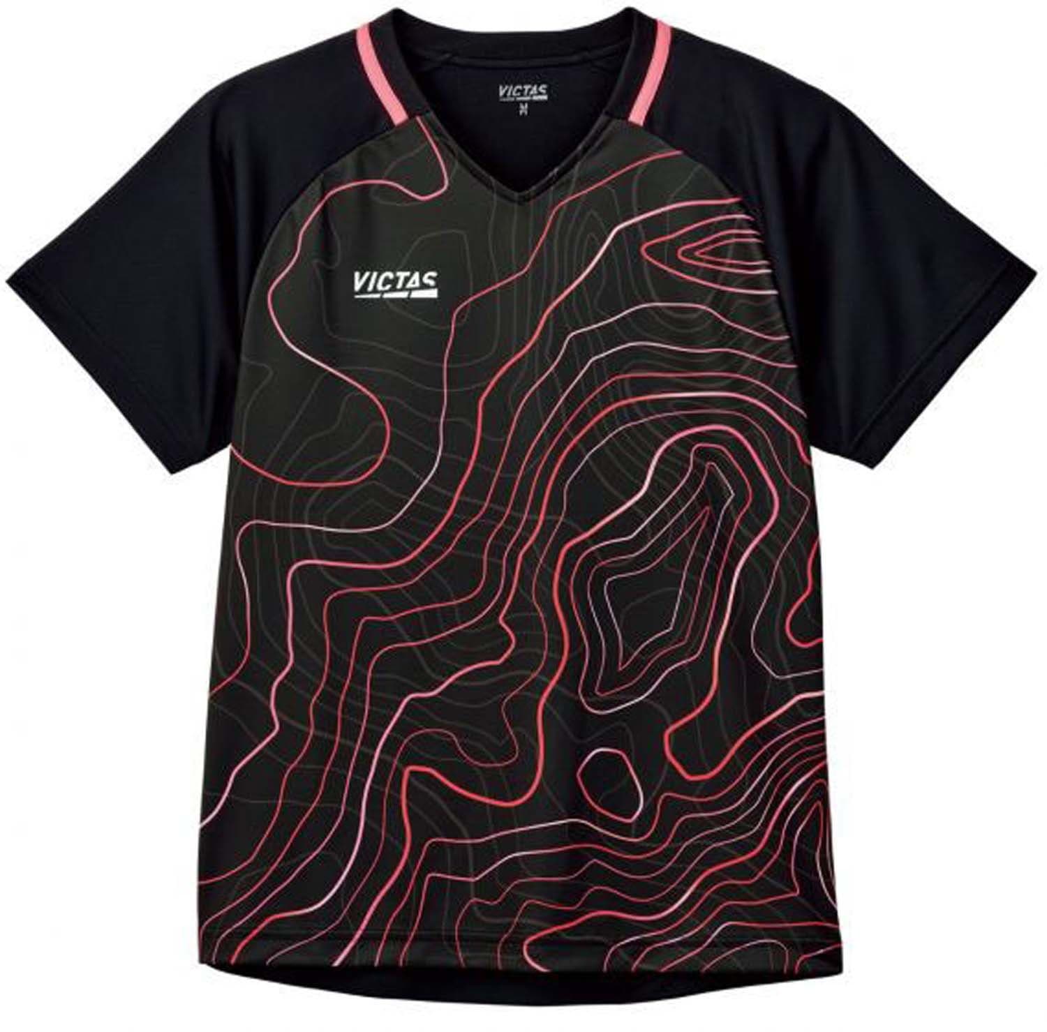 VICTAS ヴィクタス トポグラフィーゲームシャツ 卓球 ゲームシャツ 612401-7000