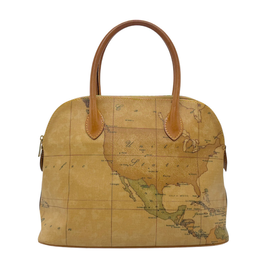 プリマクラッセ PRIMA CLASSE ハンドバッグ PVC/レザー ブラウン ゴールド レディース z3063