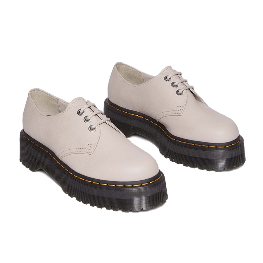 1461 QUAD 3HOLE SHOES VINTAGE TAUPE レディース ソフトレザーブーツ ベージュ 国内正規品