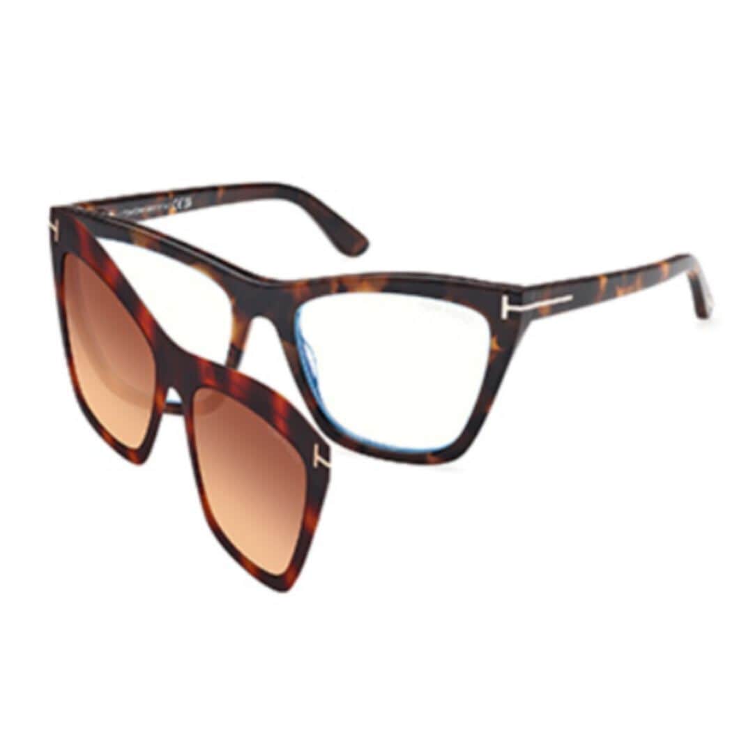 FT5971-B54052 - avana scura 秋冬2024 サングラス・メガネ レディース ia