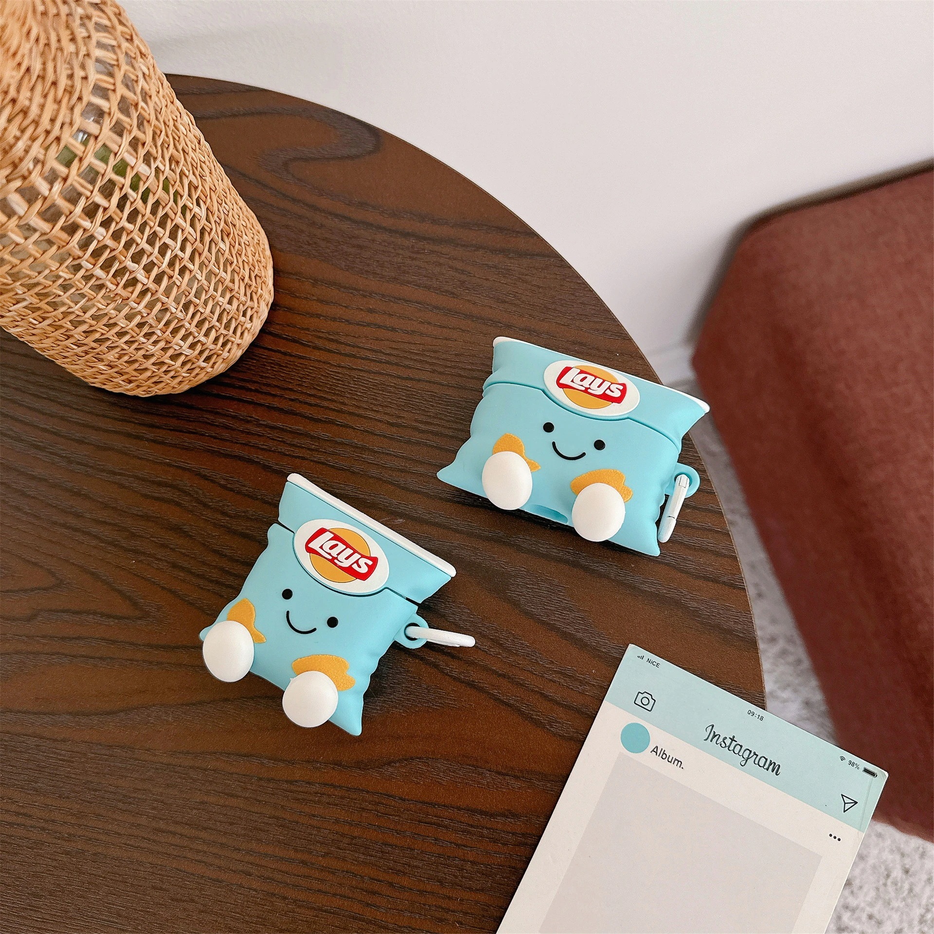 【20点セット】【送料無料】アイデアかわいいポテトチップスairpods pro対応アップルBluetoothヘッドセット1234世代カートゥーン保護ケース