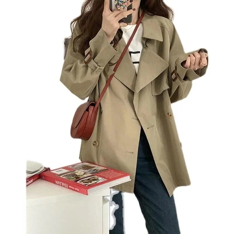 ショット丈 ジャケットジャケット コート ゆったりスーツ スーツ おしゃれ AWアウター 24トレンド 着痩せ
