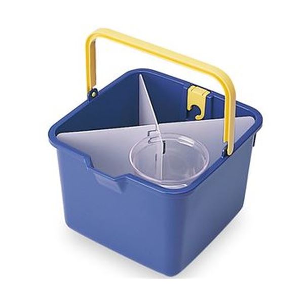 （まとめ）テラモト 仕切付きバケツ 青CE-447-000-0 1個[x3セット]