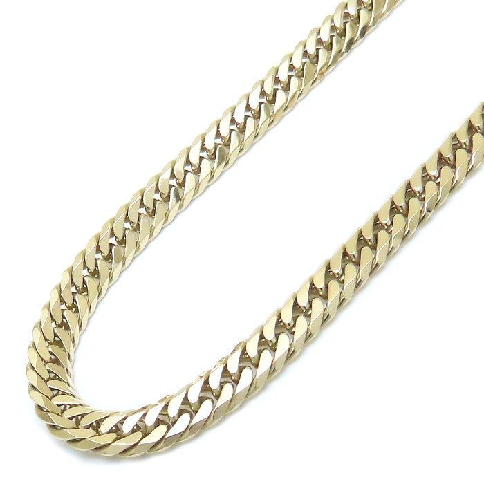 喜平ネックレス K18YG イエローゴールド 6面 ダブル 60cm 36.6g/76223【中古】
