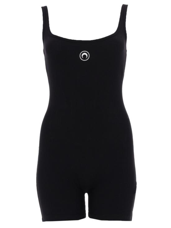 MARINE SERRE Women Jumpsuits WJS029A CJER0011BK99 Black