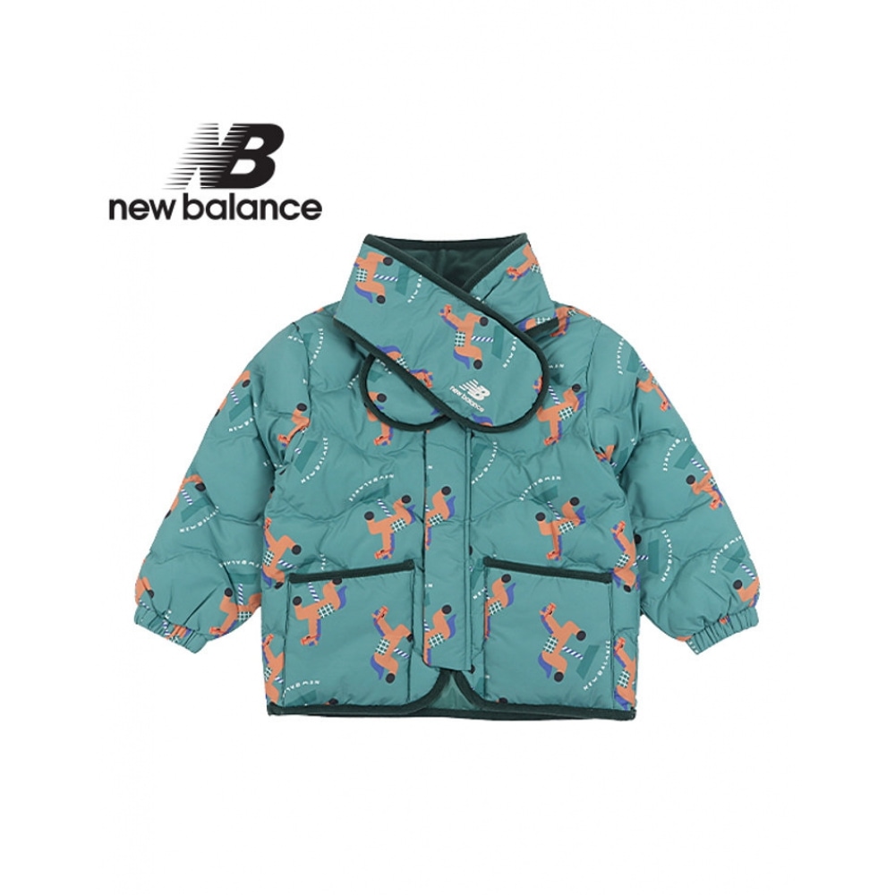 ニューバランスキッズ NB x KDY フロントパネルパターンキルティングジャケット (NK9QC4802U-40) _グリーン