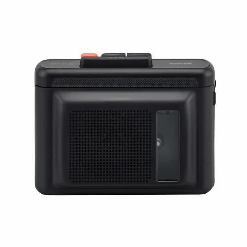 マクセル MXCP-P100SBK ポータブルカセットプレーヤー スピーカー内蔵 Bluetooth対応 充電式 ブラック