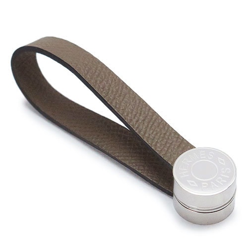 エルメス グローブホルダー HERMES HE91-GHL-MALI-ETO/GLOVE HOLDER MALICE ETOUPE/SV 手袋ホルダー マリス レザー エトープILB