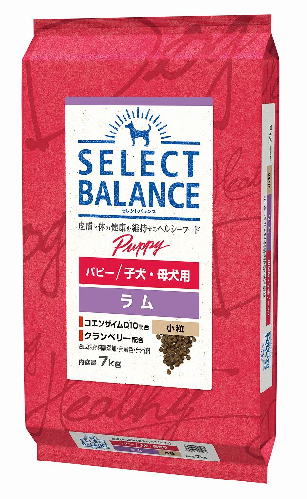 【賞味期限2026年5月31日】【選べるおやつのおまけ付き】セレクトバランス　パピー　ラム　小粒　子犬母犬用　7kg【ドッグフード】【正規品】