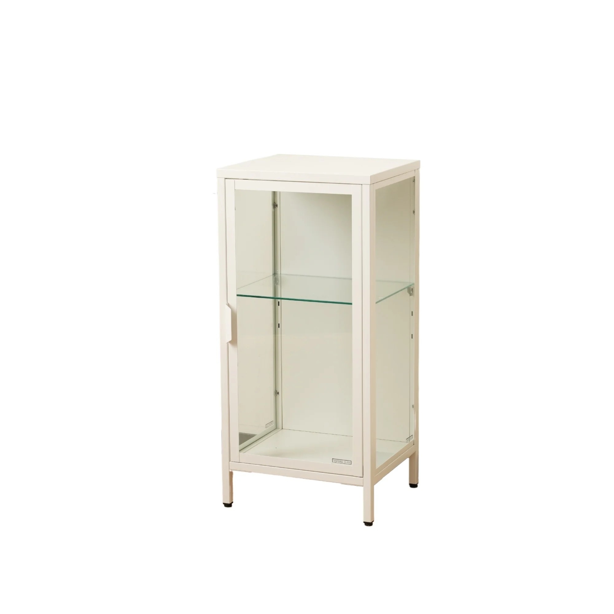 【安心保証】コレクションケース コレクションシェルフ ガラスディスプレイキャビネット おしゃれ 棚高さ調節可能 強化ガラス サイズ：幅40*奥行35*高さ86CM ホワイト 8,231円