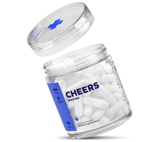 【Cheers Restore 二日酔い対策サプリ】36錠入(12回分)DHM + L-システインのサプリメント 飲んだ後は気分が良くなり肝臓をサポート ビタミン B 群 ショウガなど配合