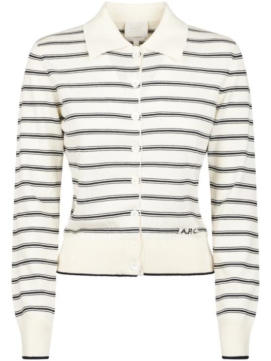 A.P.C. Women Knitwear COHLP F22320TAT ECRU BLACK White