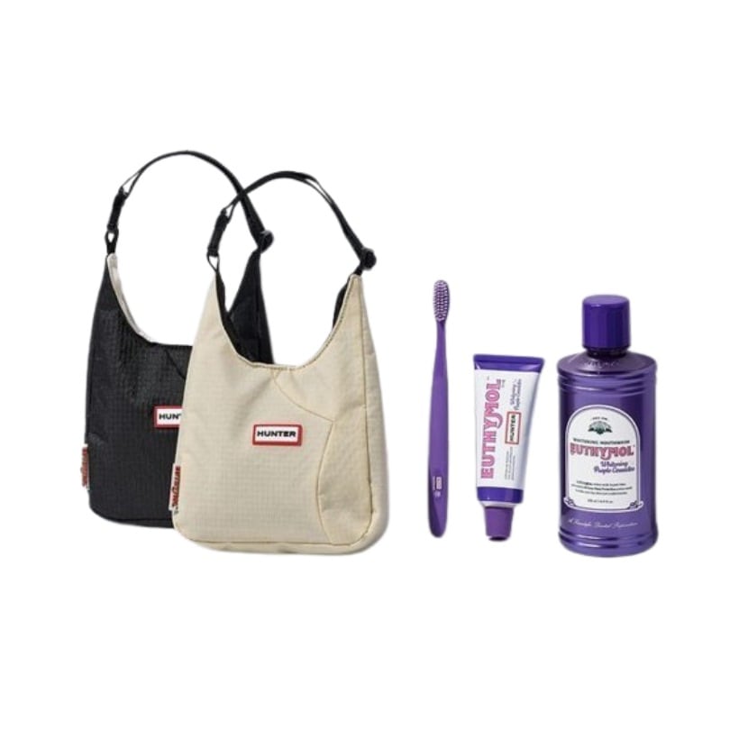 [25SS/New](HUNTER ミニホボバッグ贈呈) Whitningシナジー 企画 (パープルwhitning歯磨き粉106g+パープルうがい500mL+パープル歯ブラシ) 5,500円