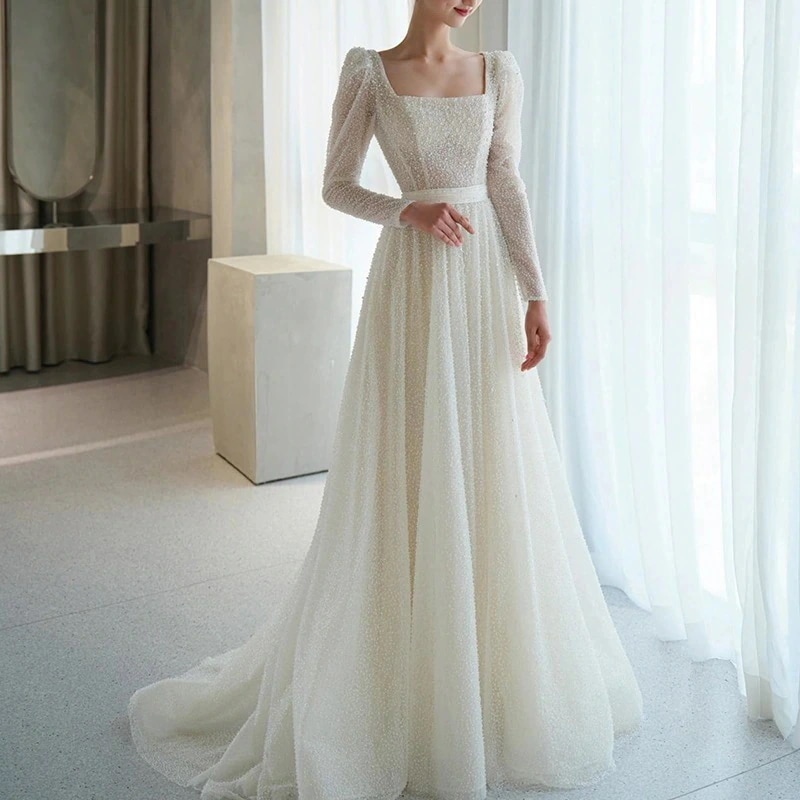 パーティードレス新入荷 高級感 結婚式ワンピース 花嫁ロングドレス ドレス ウェディングドレス 卒業式 司会者 演奏会 発表会 ワンピース ウェディングドレス 白 ロング ロングドレス 演奏会 14,839円