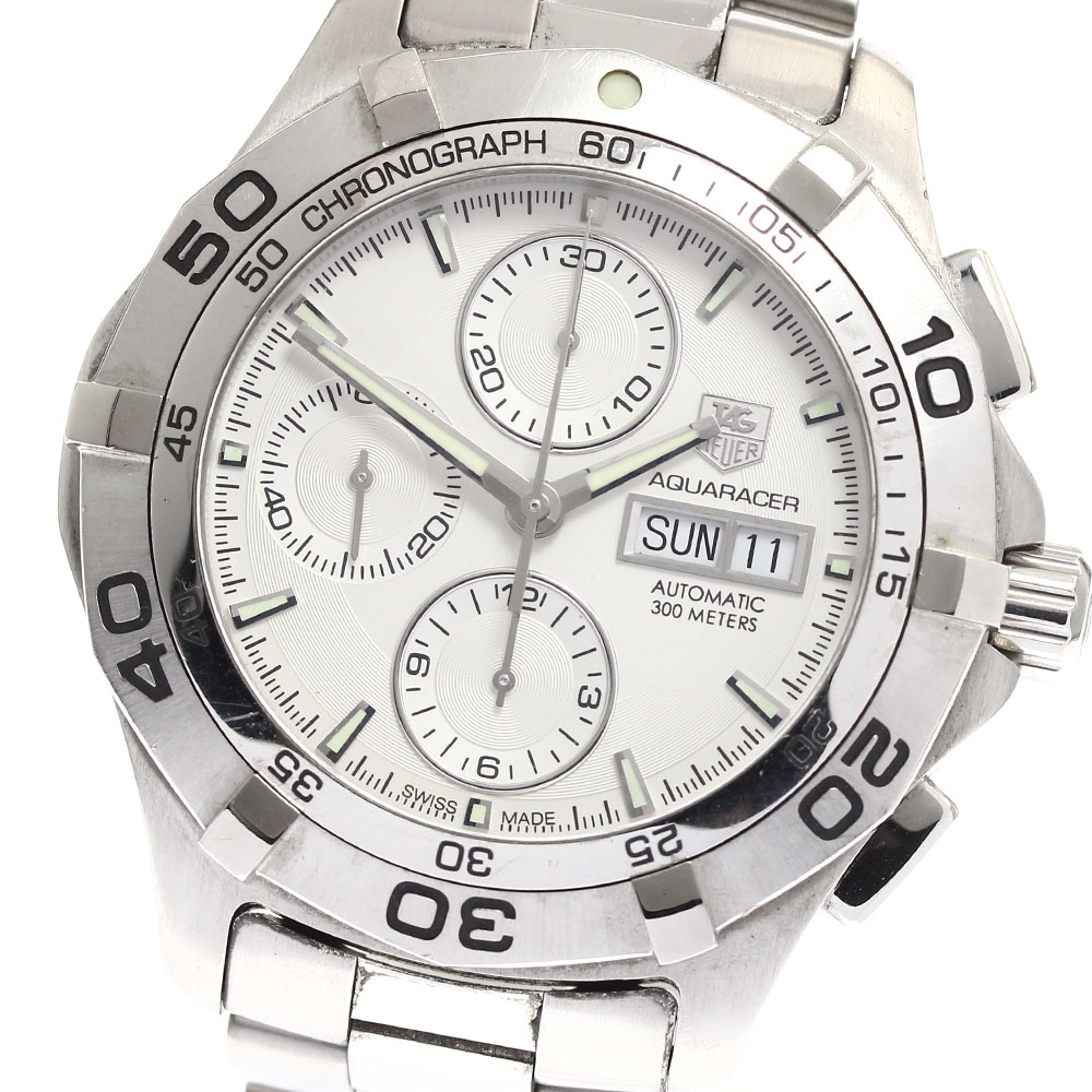 タグホイヤー TAG HEUER CAF2011.BA0815 アクアレーサー デイデイト クロノグラフ 自動巻き メンズ 保証書付き_891091【中古】