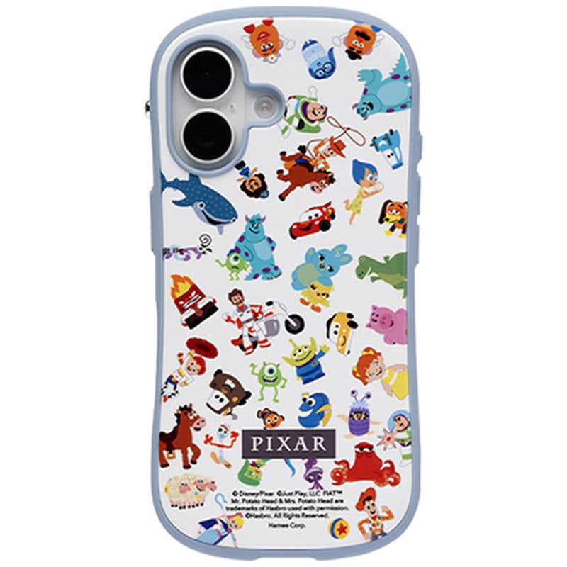 HAMEE　［iPhone 16専用］ディズニー/ピクサーキャラクター iFace First Class MagSynqケース iFace ピクサー総柄/ホワイト　IP16IFACEDISPIX