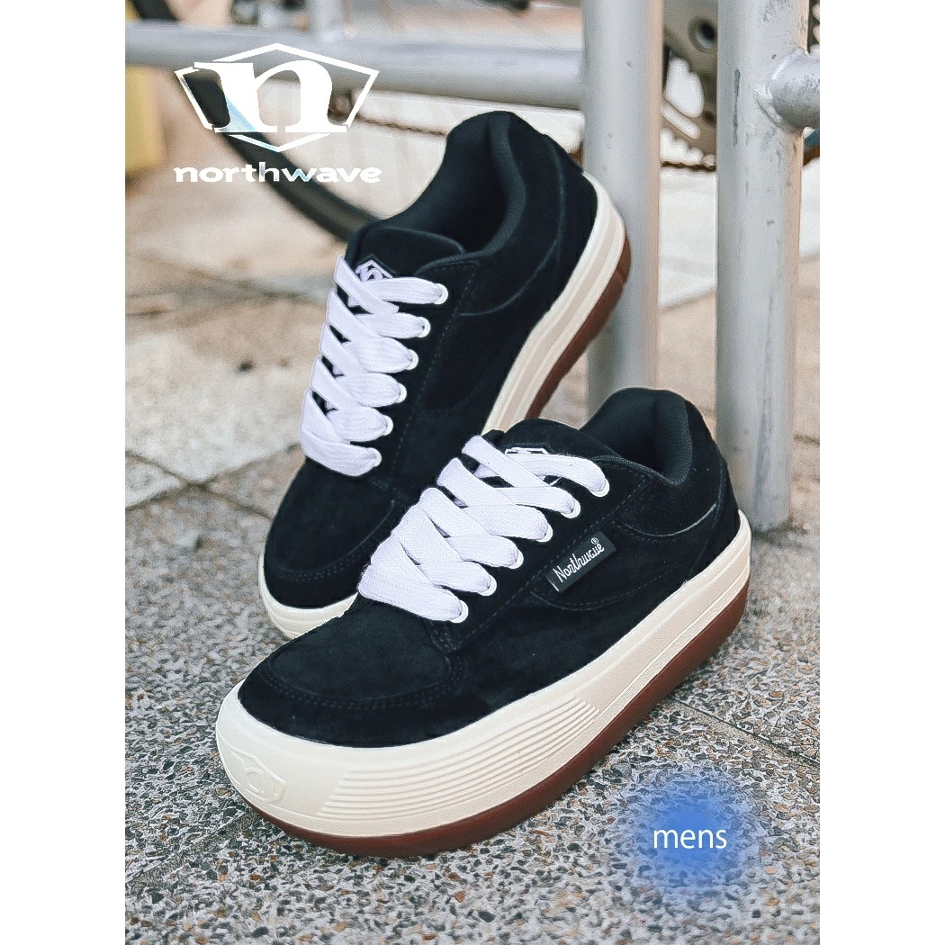 NORTHWAVE ノースウェーブ エスプレッソ スエード スニーカー ESPRESSO SUEDE 90s BLACK/WHITE ( 黒 ブラック 白 ホワイト 厚底 国内正規品 メンズ レディー
