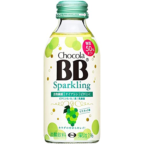 チョコラBBスパークリング マスカット味140ml (2箱48本) エーザイ 栄養機能食品 ナイアシン