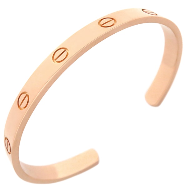カルティエ Cartier ブレスレット LOVE ラブブレス オープン K18PG ピンクゴールド #17 750 18K 18金 バングル B6032617【中古】