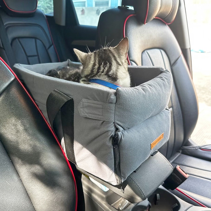 水洗い可能 犬 ドライブベッド ペット用ドライブボックス ドライブボックス チワワ 猫用 飛び出し防止 ペット ペットベッド アームレスト 小型犬 2WAY 車