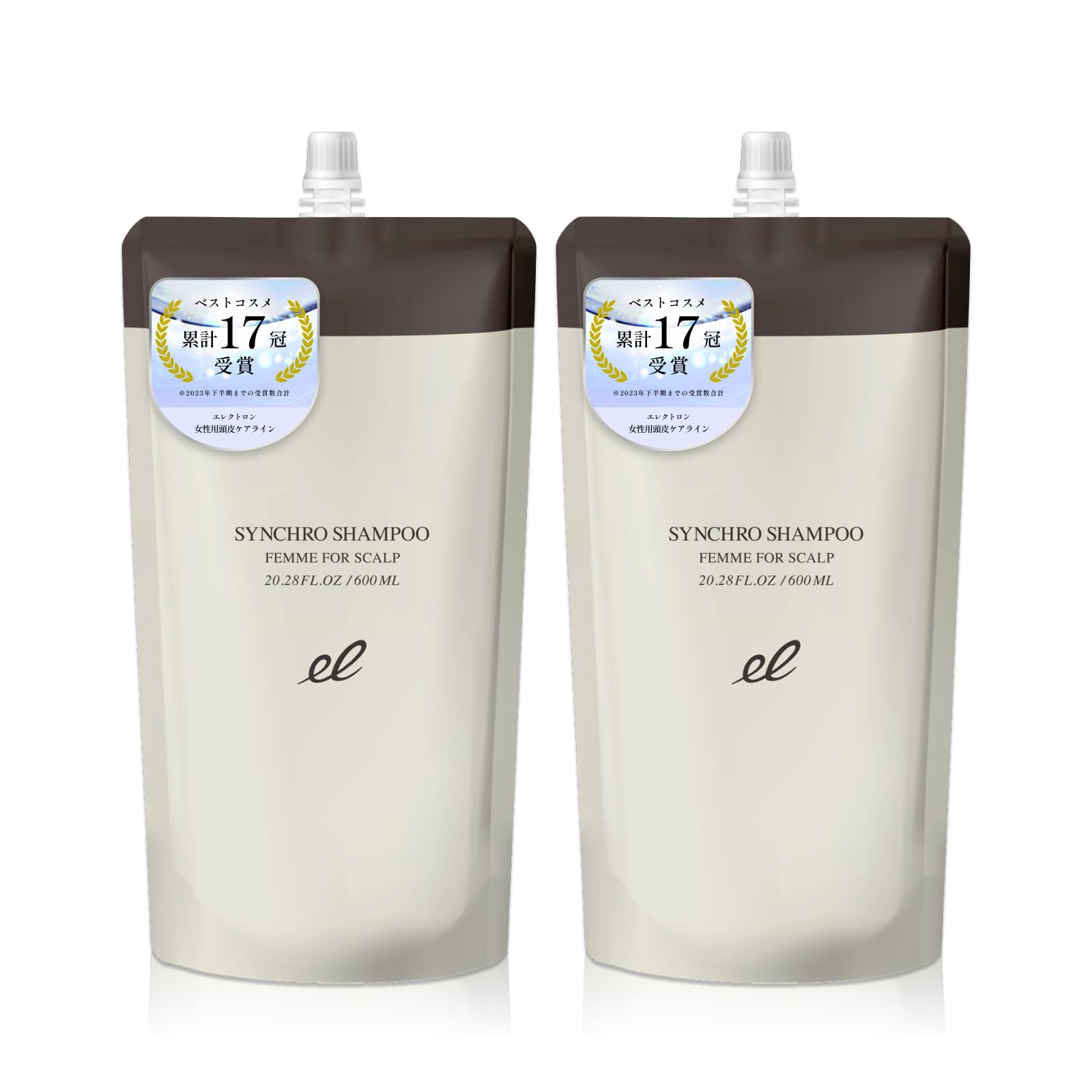 【公式】ELECTRON(エレクトロン) シンクロシャンプー ファム FOR SCALP 詰替 600ml 2個セット 女性用 スカルプ 頭皮ケア 枝毛 凛とした髪へ 10,541円