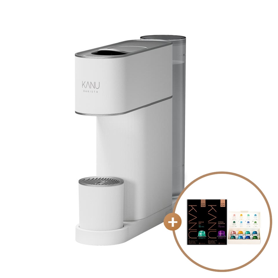 カヌー バリスタ カプセルコーヒーマシン アーバン スノーホワイト (ウェルカムキット付 専用カプセル 28個 贈呈) 19,336円