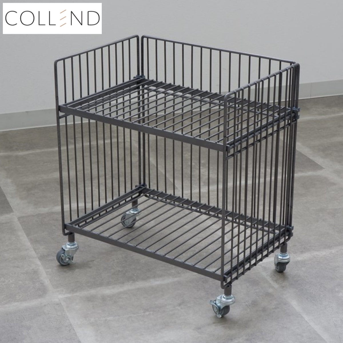 キッチンワゴン ワイヤーワゴン レギュラー シングル COLLEND キャスター付き キッチンラック 収納ラック キッチンストッカー 収納ワゴン サイドワゴン ワイヤー ワゴン 棚 収納棚