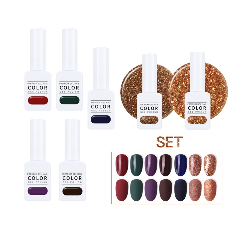 [THE GEL] 7種セットDream Like 冬の夜のシリーズ_カラーゲル_グリッターゲ