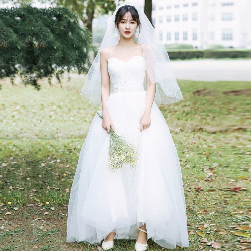 ウェディングドレス パーティードレス 二次会 結婚式 花嫁 ブライダル 演奏会 披露宴 ロングウエディングドレス Vネック 発表会 コンサート 大きいサイズ フォーマル リゾート 前撮り 海外挙式 ピ 17,935円