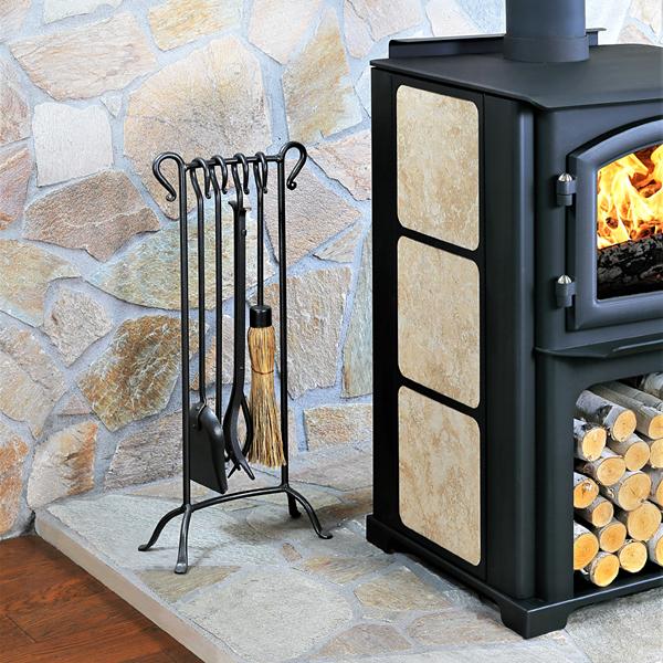 ファイヤーツール 暖炉用 スコップ ショベル ホウキ 箒 ポーカー トング 薪 かき出し ラック スタンド ヴィンテージ調 アイアン仕上げ