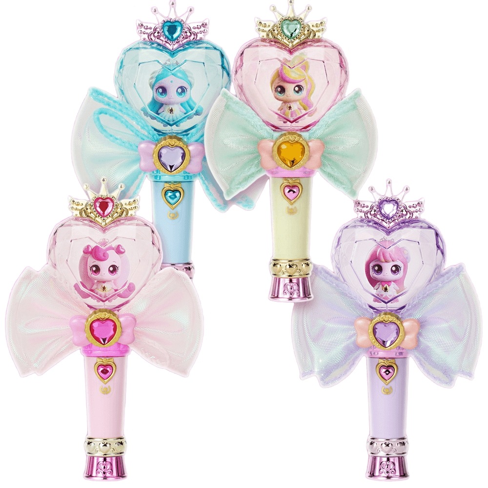 プリンセス キャッチ ニッフィング ハートライト キーリング 4点セット ミニチュア グッズ ティーニッフィング シーズン6 おもちゃ