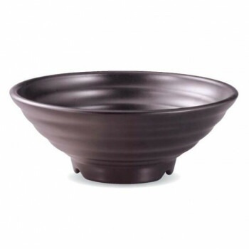 福井クラフト　φ35.5cmビッグロクロ目鉢　黒マット 83360420