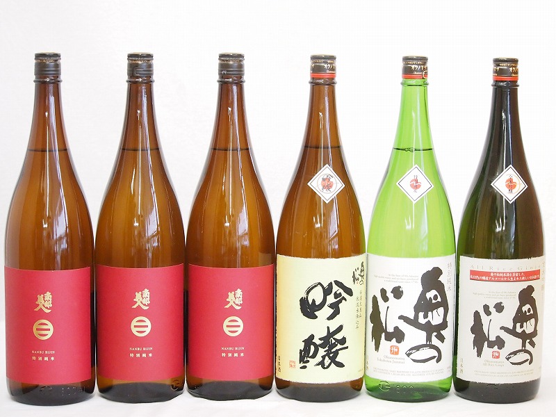 南部美人奥の松6本セット(奥の松 全米吟醸（福島県） 南部美人 特別純米(岩手県) 奥の松 吟醸（
