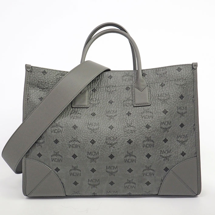 【美品】エムシーエム Mnchen ラージ ヴィセトス MWTCSBO03EG001 男女兼用【トートバッグ】