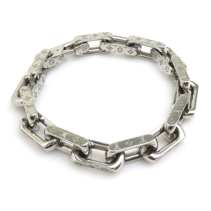 ルイ ヴィトン LOUIS VUITTON ブレスレット ブレスレット チェーン モノグラム メタル シルバー メンズ M00309 h32279i