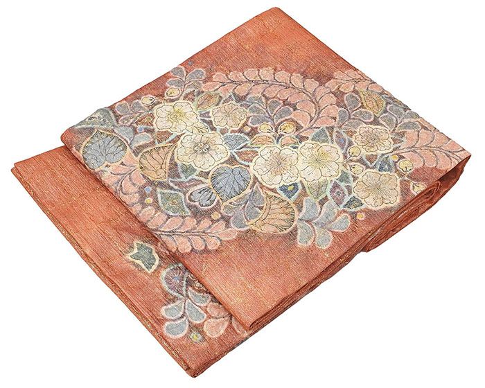 袋帯 正絹 絞り辻が花模様 袋帯 リサイクル 中古 辻ケ花 結婚式 入学式 卒業式 パーティー g4054