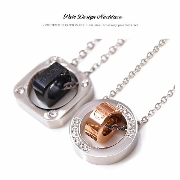 送料無料！ spe0262-pair ペアネックレス レイヤードLOVEペアネックレス ペアネックレ 7,000円