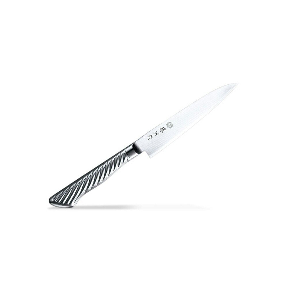 正規品 藤寅作 TOJIRO-PRO 手研本刃付 両刃 ペティーナイフ 12cm /日本製 国産品 藤次郎株式会社 オールステンレス包丁 最高級品 庖丁 洋包丁 コバルト合金鋼割込 職人技