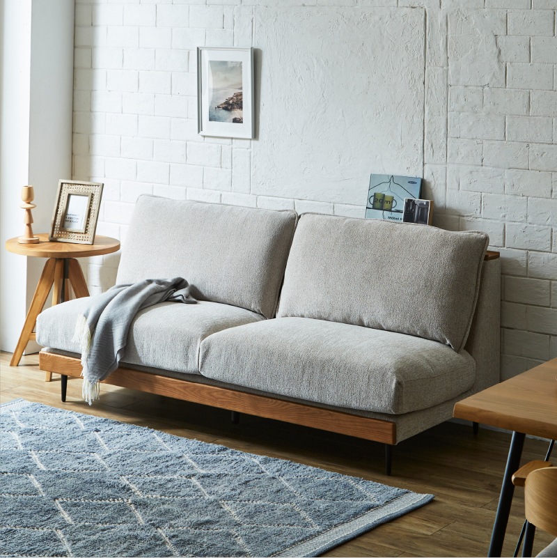 関家具 358338 3人掛けソファ (アイボリー・幅180×奥行91×高さ84×座面高さ44cm) 358338