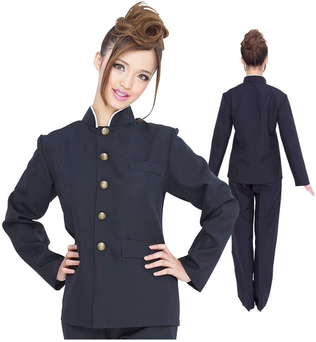 学ラン 学生服 レディース 男装 制服 応援団 スクール 学生 ハロウィン 衣装