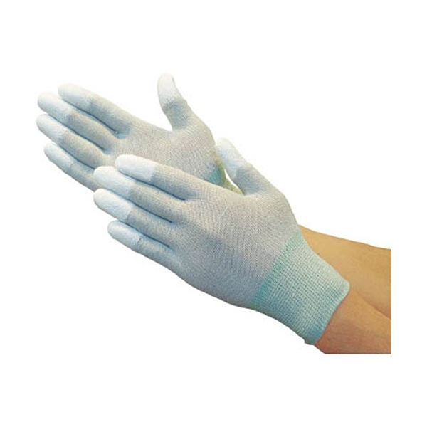 （まとめ）カーボン/ナイロンインナー手袋 PU指先コート S TGL-9011-S 1双[x30]